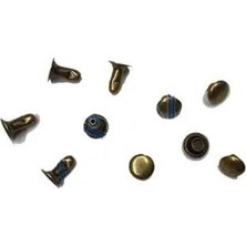 Dolozena Rivet Perçin - 6mm, Antik, 1000 Adet