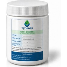 Timentis Purative Kolin Bitartarat (Choline Bitartrate) 100 Gram