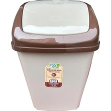 St. Morritz Sallanır Kapak Ofis Banyo Mutfak Bahçe Çöp Kutusu Kovası / 35 Litre / Krem / 57X38X30 Cm.