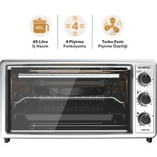Kumtel LX-3575 45 Litre Gri Turbo Mini Fırın