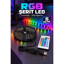 Ttt Rgb Şerit 30 LED Kumandalı USB Bağlantılı