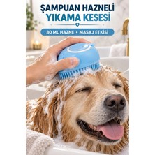 Şampuan Hazneli Kedi Köpek Yıkama Kesesi