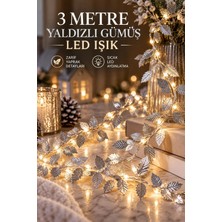3 Metre Yaldızlı Gümüş LED Işık