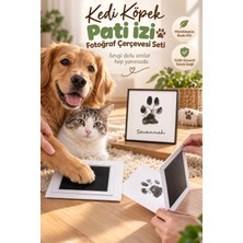 Kedi Köpek Pati Izi Fotoğraf Çerçevesi Seti