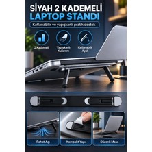 Ttt Siyah 2 Kademeli Laptop Standı