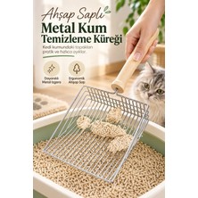 Ahşap Saplı Metal Kum Temizleme Küreği