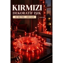 Ttt Damla Uçlu Kırmızı Dekoratif Işık 10 Metre 100 LED