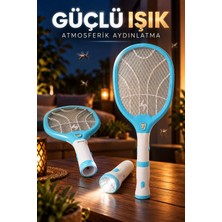 Sivrisinek Öldürücü Raket - El Fenerli - Kendinden LED Işıklı