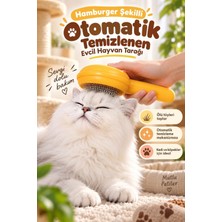 Hamburger Şekilli Otomatik Temizlenen Evcil Hayvan Tarağı