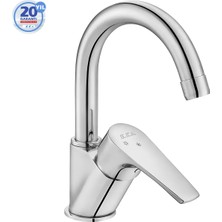 E.C.A Eca Nıobe Lavabo Bataryası 102188054 Kuğu Borulu Krom Uzun Çıkış Ucu ile