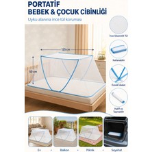 Portatif Bebek ve Çocuk Sinek Koruyucu Cibinlik Tül (50X125 Cm) – Katlanabilir Beşik ve Yatak Tülü