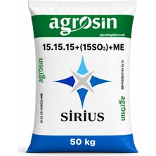 Agrosin Sirius 15.15.15+(2MgO)+(15SO3)+ME Granül NPK Taban Gübresi 50 kg