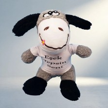 Aslanoğlu Store Komik Tişörtlü Peluş Eşek Oyuncak Hediye Seçeneği