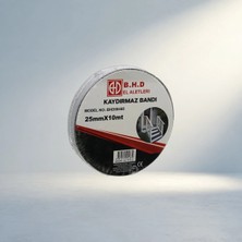 Aslanoğlu Store Kaydırmaz Siyah Bant 25MM Genişlikte 10 Metre Uzunlukta Çok Amaçlı