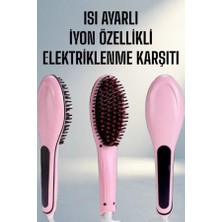 Aslanoğlu Store Ergonomik Saç Düzleştirici Tarak 5 Isı Kademesi ile