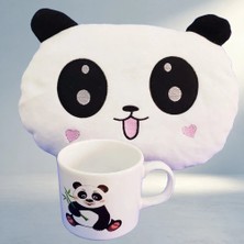 Aslanoğlu Store Hediye Seti ile Panda Yastık ve Kupa (Sevimli Model)