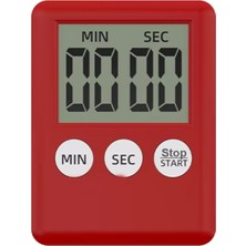 Gaman GMN-1115 Alarmlı Dijital Zamanlayıcı Kronometre, Geri Sayım Özellikli, Mıknatıslı, 100 Dk, 7x5.4cm