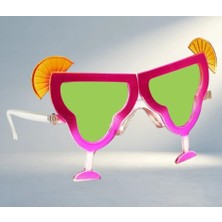 Aslanoğlu Store Eğlenceli Pembe Parti Gözlüğü Yetişkin ve Çocuklar Için