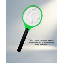 Aslanoğlu Store Elektronik Sinek Raket - Yüksek Gerilimli Kablosuz Kullanım