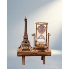 Aslanoğlu Store Vintage Tasarımlı Ahşap Kum Saati 15X20 cm Masa Dekoru