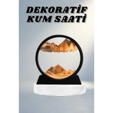 Aslanoğlu Store Şık Mavi Dekoratif Kum Saati 7 Inç Orta Boy Süs
