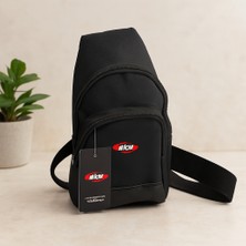 Aslanoğlu Store Bodybag Omuz Çantası - 3 Fermuarlı, 8X15X27 cm