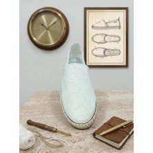 Orifkozmo %100 El Yapımı El Örgüsü Erkek Espadril & Hafif Casual Yazlık Ayakkabı