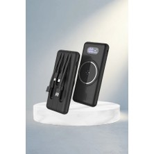 Aslanoğlu Store LED Ekranlı Kablosuz Powerbank 10000 Mah Hızlı Şarj