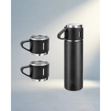 Aslanoğlu Store Şık Paslanmaz Çelik Termos Seti 500 ml - Sızdırmaz ve Vakumlu
