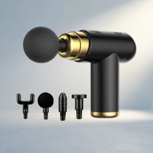 Aslanoğlu Store USB Şarjlı Masaj Tabancası 4 Başlıklı Rahatlatıcı Tasarım