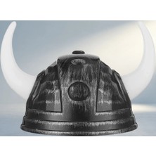 Aslanoğlu Store Eğlenceli Viking Şapkası Gümüş Renk Kostüm Partisi