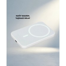 Aslanoğlu Store Manyetik Taşınabilir Powerbank 5000MAH iPhone Uyumlu