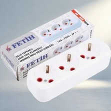 Aslanoğlu Store Pratik Üçlü Boş Kasa Priz Seti Ekonomik Kullanım