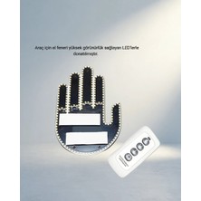Aslanoğlu Store Kolay Montajlı LED Araç Jest Işığı 25 Metre Kumanda