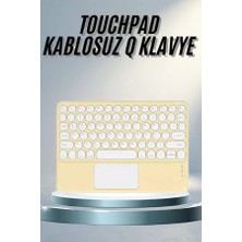 Aslanoğlu Store Slim Kablosuz Bluetooth Klavye Touchpad Android ve Ios Uyumlu