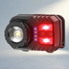 Aslanoğlu Store Zoomlu Kafa Lambası USB Şarjlı Lityum Pilli LED Işık