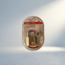Aslanoğlu Store Krom Kaplama Güçlü Asma Kilit Metal Güvenlik Mekanizması