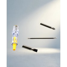 Aslanoğlu Store Işıklı Elektrik Kontrol Kalemi 110-220V Nikel Kaplama (Neon Model)