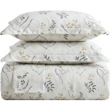 Cicim Home Aqua %100 Pamuk Çift Kişilik Nevresim Takımı 6 Parça Premium Kalite Desenli