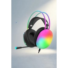 Aslanoğlu Store Rgb Işıklı Kablosuz Kulaklık 5.3 Bluetooth Bağlantılı Oyun Için