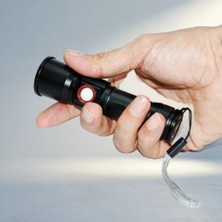 Aslanoğlu Store Kompakt USB Şarjlı LED El Feneri Taşınabilir