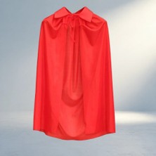 Aslanoğlu Store Çocuklar Için Şık Kırmızı Yakalı Pelerin