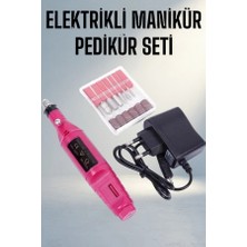 Aslanoğlu Store Hafif Elektrikli Tırnak Bakım Seti 5 Adet Manikür Pedikür