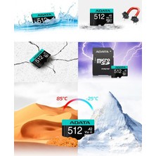 Adata Premıer CLASS10 100/25MB/S Mıcro Sdxc  (Adaptörlü) 512GB Hafıza Kartı
