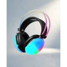 Aslanoğlu Store Rgb Işıklı Kablosuz Kulaklık 3D Ses Bluetooth 5.3