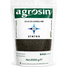 Agrosin Sirius 15.15.15+(2MgO)+(15SO3)+ME Granül NPK Gübre 2 kg