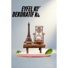 Aslanoğlu Store Zarif Eyfel Kulesi Kum Saati 21 cm Dekoratif Obje