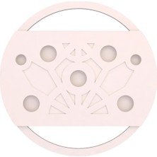 Motifpiyer Hazır Spotlu Tavan Paneli Aura Ellipse-Modern LED Uyumlu Tavan Göbeği/Mono Dış Çitalı