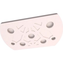 Motifpiyer Hazır Spotlu Tavan Paneli Aura serisi-Modern LED Uyumlu Tavan Göbeği/Ellipse