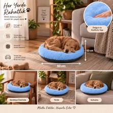 Be Active Kedi Köpek Yatağı 50X50 cm Peluş Minder – Yumuşak Dolgulu Kedi Köpek Yer ve Koltuk Minderi